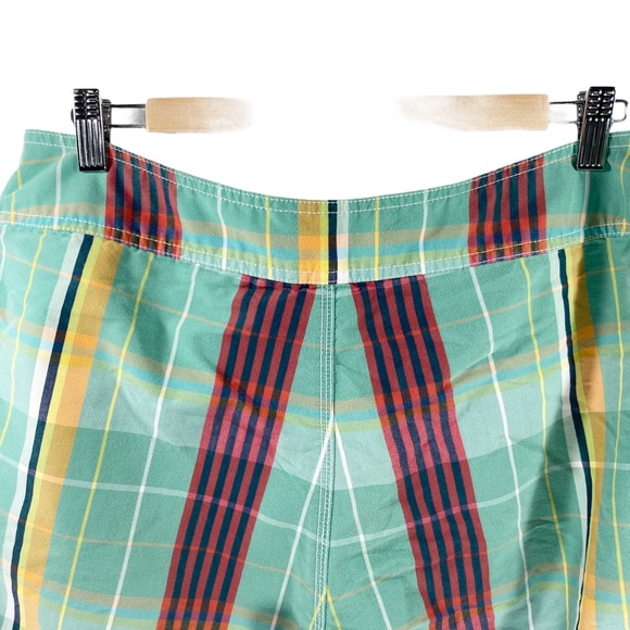 American Eagle Shorts Men’s 10" Classic Board Shorts Swim Trunks Plaid Waist 33 - Picture 11 of 12